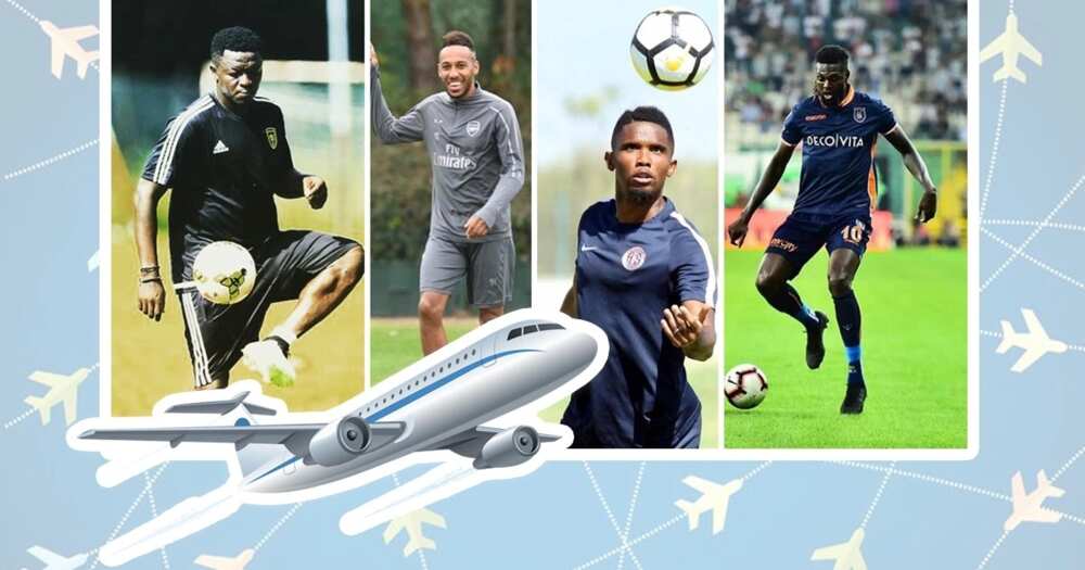 African footballers with private jets