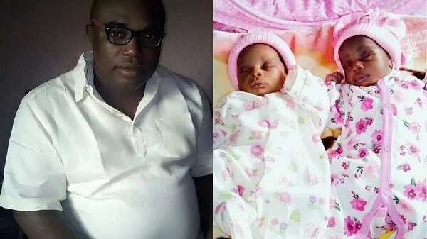 Nigerian man welcomes twins, says Facebook prayers work (photo)
