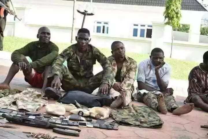 Fake soldiers disguised in military uniform apprehended in Kogi (photos)