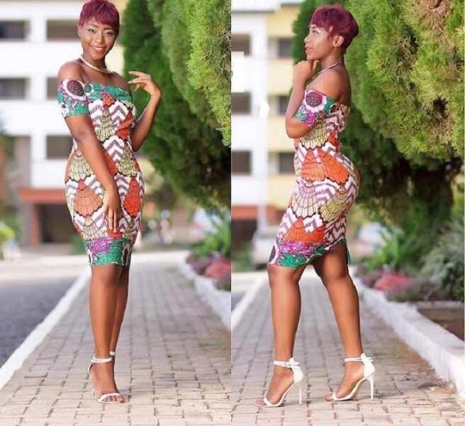 Short Ankara cocktail dress