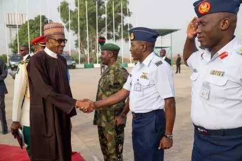 Buhari departs Nigeria for Kenya (see photos)