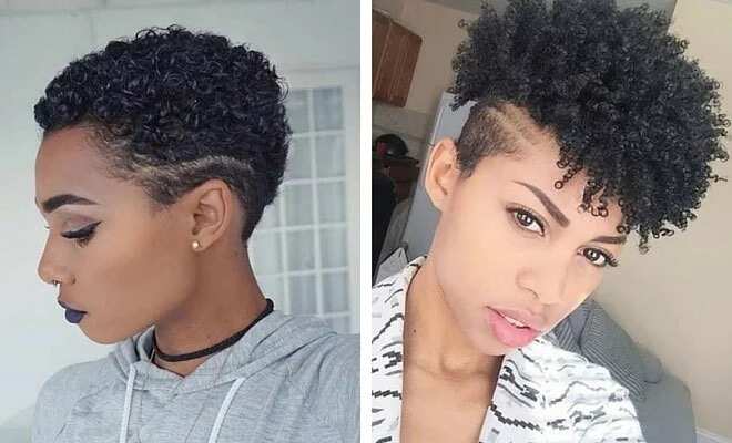 low cut.  Low cut hairstyles, Natural hair short cuts, Short shaved  hairstyles