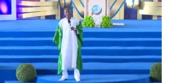 Apostle Suleman steps out in green and white as he shares message on independence with Nigerians (photos, video)