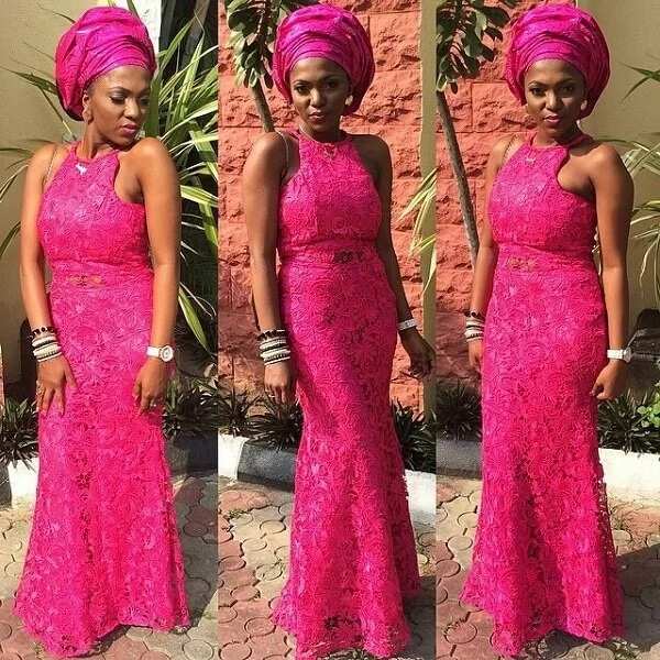 Magenta Color Dress Bridal Designs Legit.ng