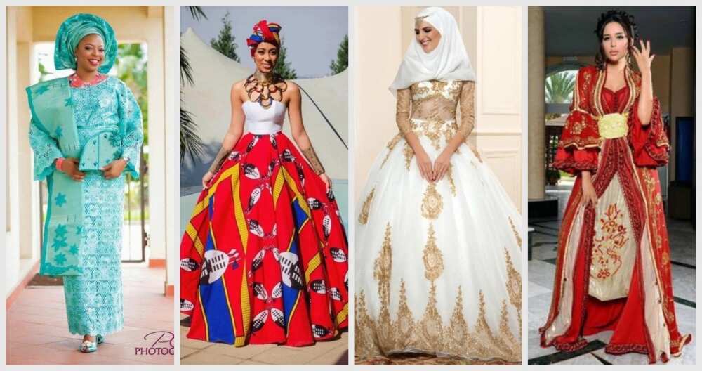 Traditional wedding dresses by country in Africa