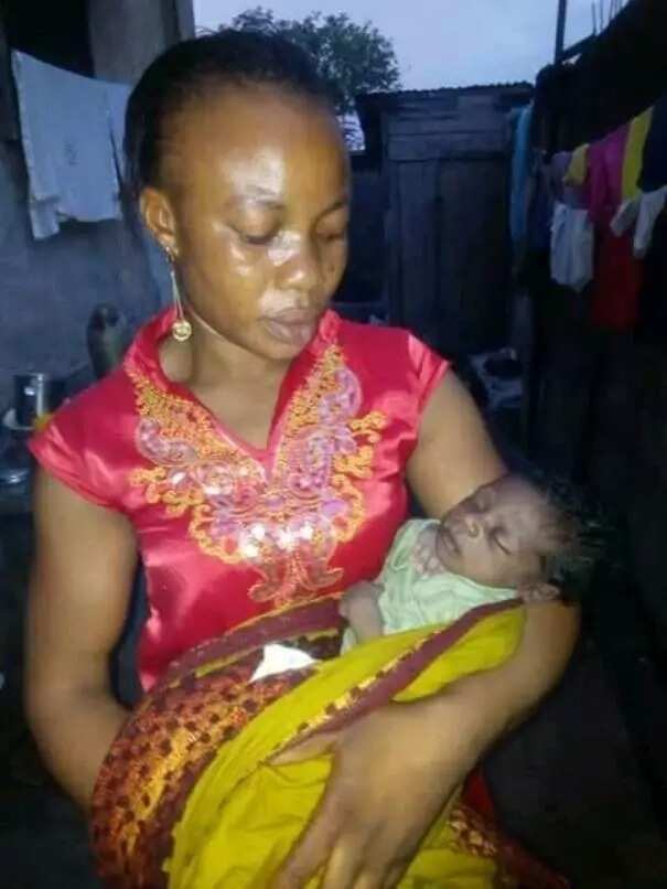 Mentally challenged woman dumps newborn baby boy in Sapele, Delta state (photos)
