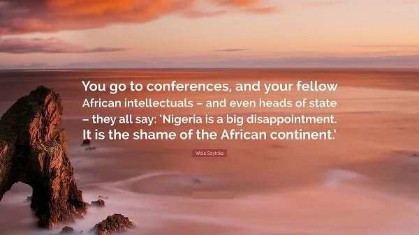 Wole Soyinka quotes on Africa