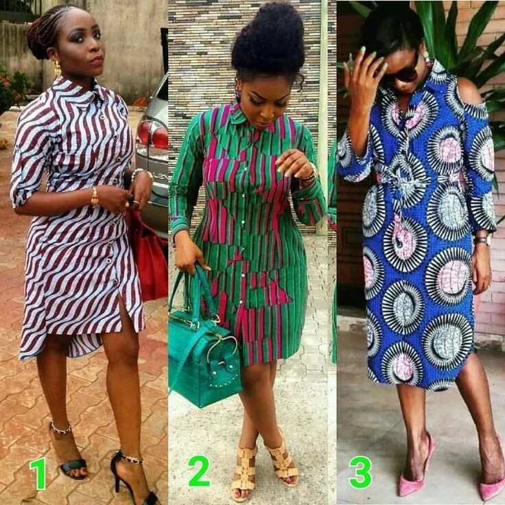 Top Ankara shirt dress styles - Legit.ng