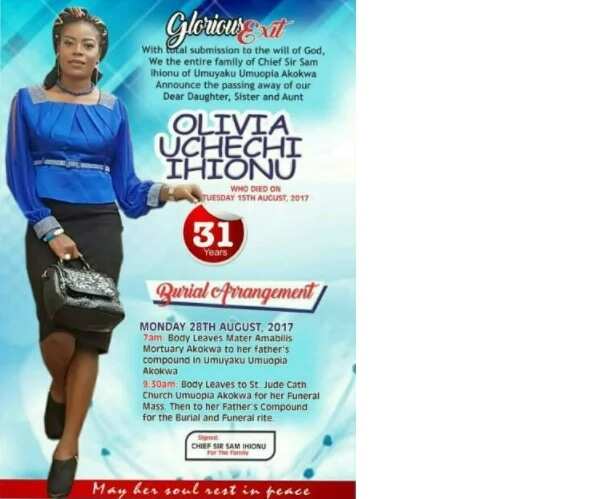 Pretty lady set to wed drowns in Anambra (photos)