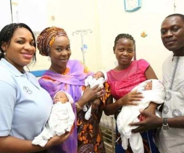 Toyin Saraki celebrates 1st birthday of Abuja triplets