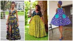 Meet different Ankara maternity gown styles