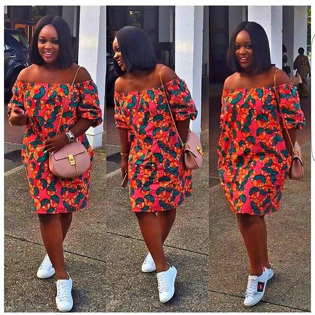 ankara mini gown