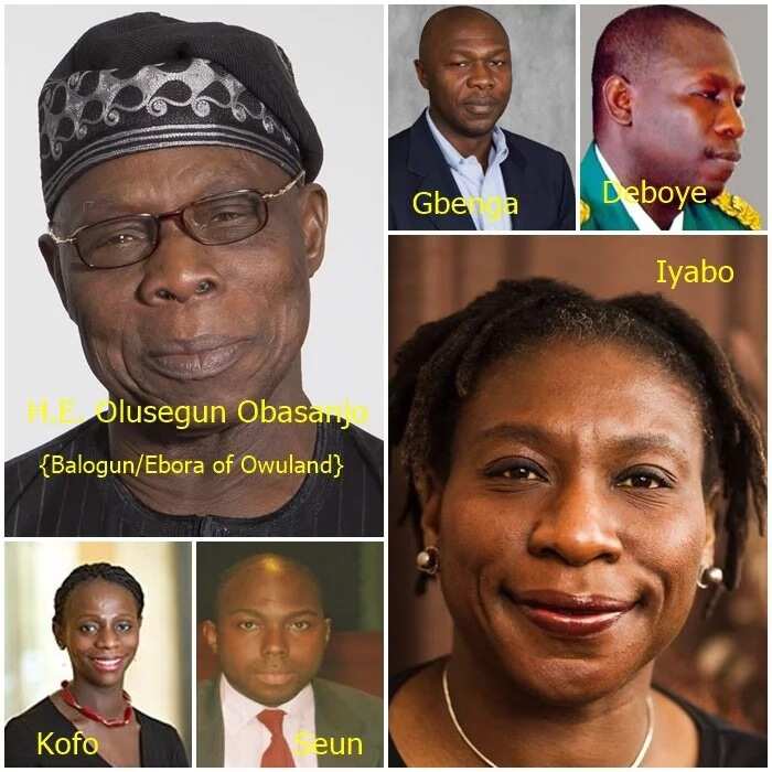 Photos: Meet Olusegun Obasanjo’s 20 children