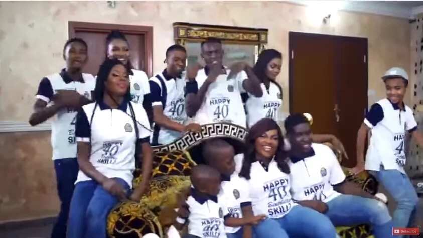 Funke Akindele surprises husband with a music video (photos, video)