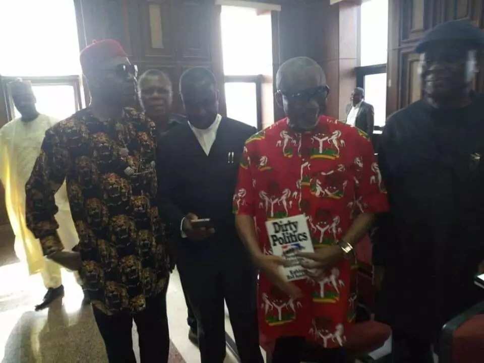 Breaking: Senator Abaribe appears in court after 5 days in DSS custody (photos)
