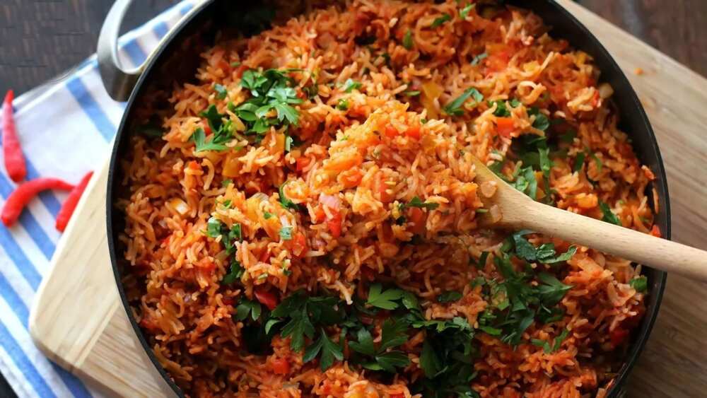 Jollof rice with vegetables Jollof rice with vegetables
