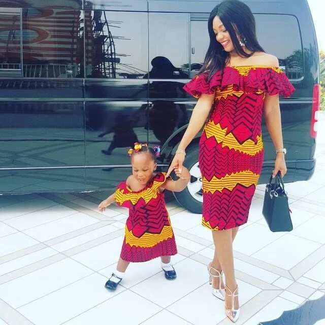 mother and daughter african traditional outfits