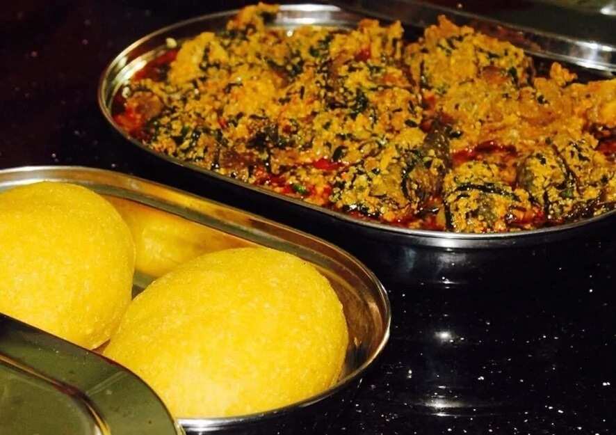 Eba and egusi soup recipe Legit.ng