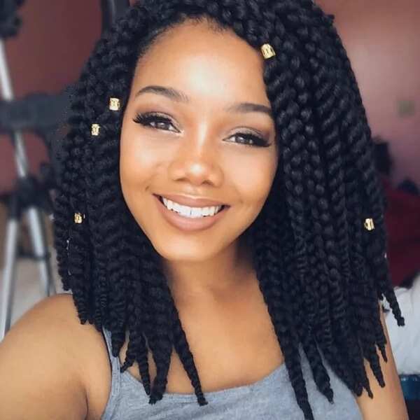 Protective natural hairstyles for medium length hair - Legit.ng