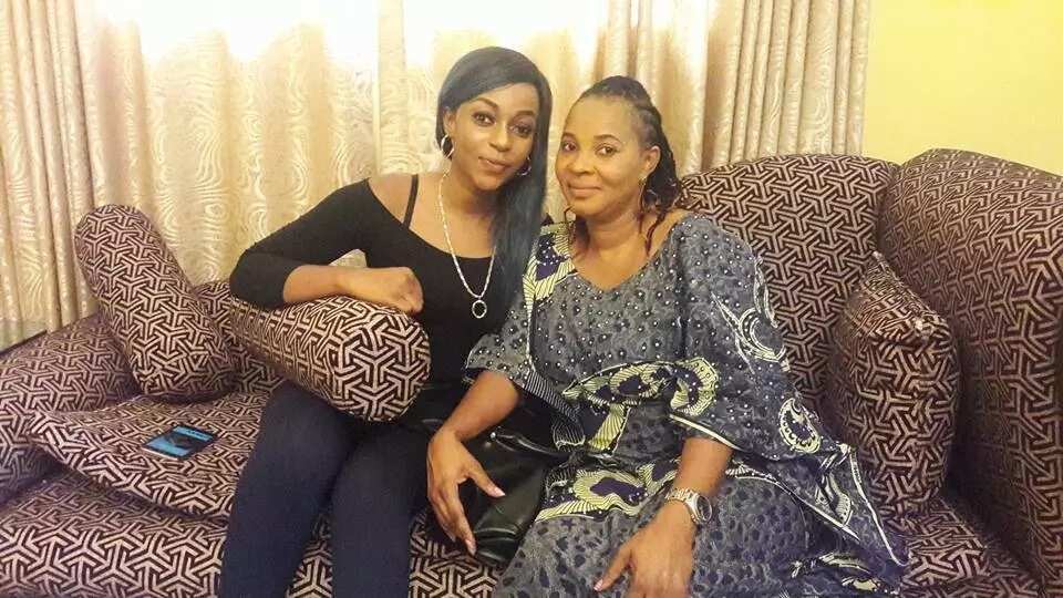 Moji Olaiya and her first daughter