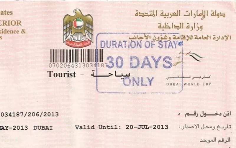 Dubai visa from Nigeria in 2018