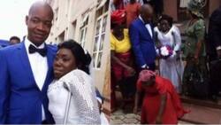 So sweet! Nigerian lady with physical disability marries her sweetheart in lovely wedding ceremony (photos)
