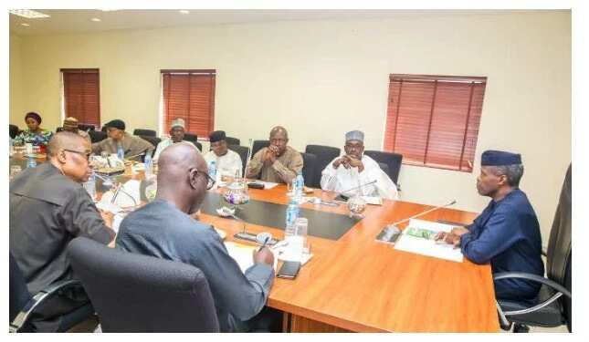 Osinbajo meets with governors, ministers over rice