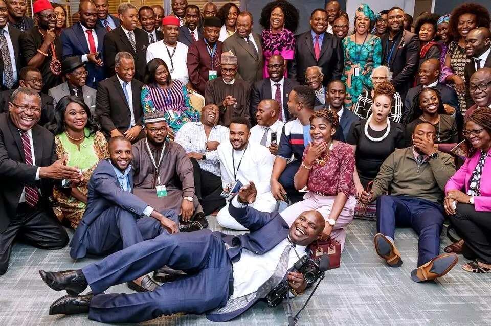 Ganawar Buhari da al'ummar Nigeria mazauna kasar Amurka Ganawar Buhari da al'ummar Nigeria mazauna kasar Amurka
