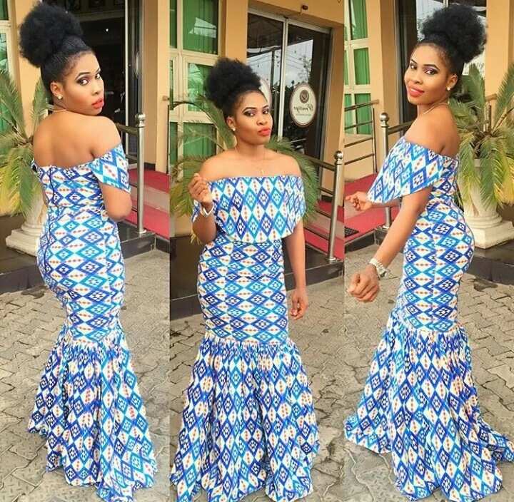 The latest outlet ankara long gown