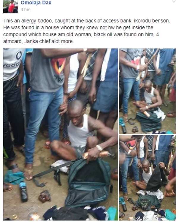 Another Badoo suspect apprehended and handed over to soldiers in Ikorodu (photos)