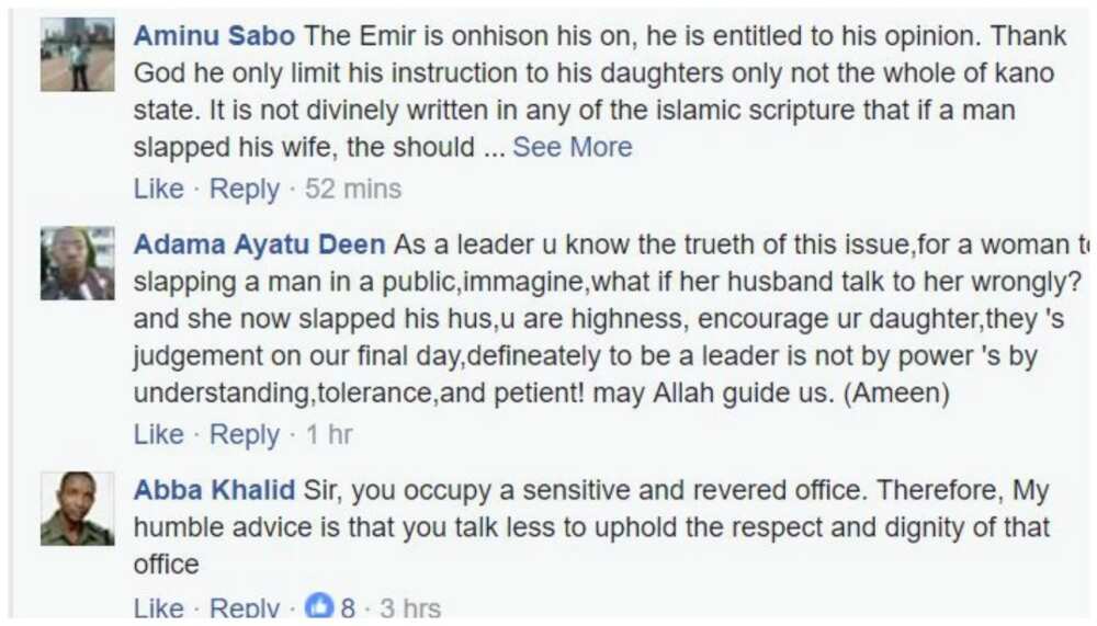 Emir Sanusi reveals why he allegedly supported his daughter for slapping a man