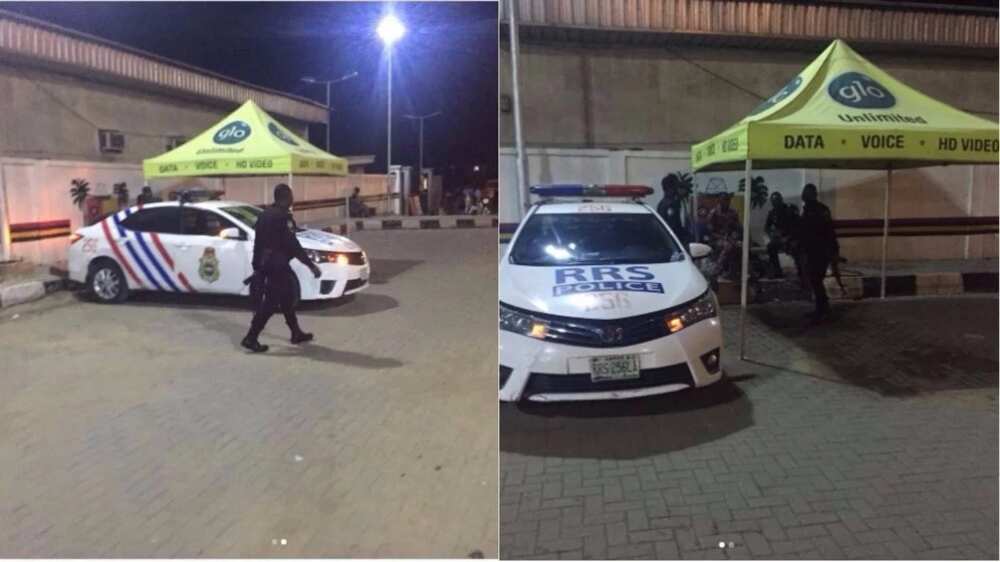 Man celebrates Nigerian policemen after they gave him 'free' 10 litres of fuel Man celebrates Nigerian policemen after they gave him 'free' 10 litres of fuel