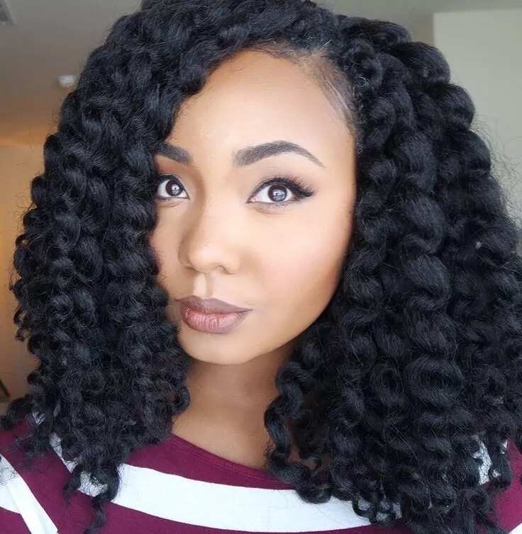 Kinky braids hairstyles in Nigeria