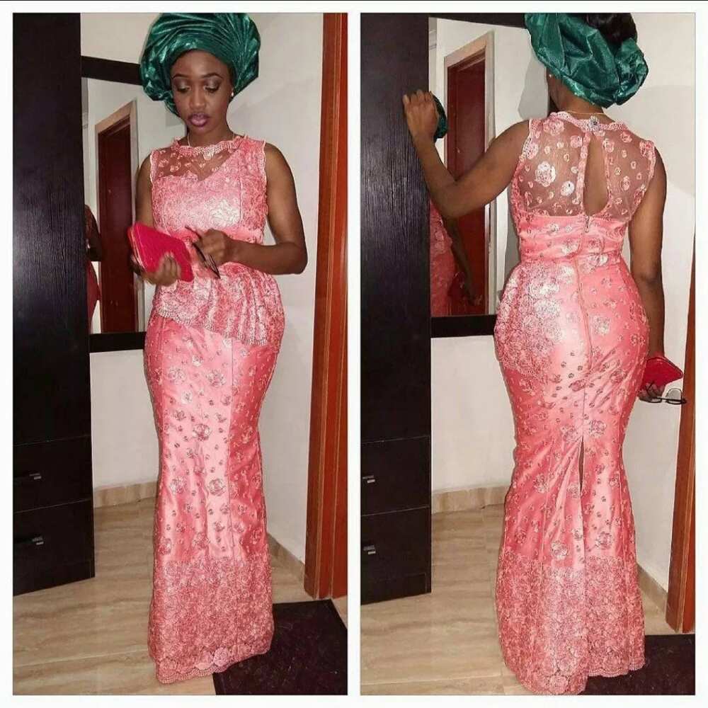 French lace in Aso Ebi styles