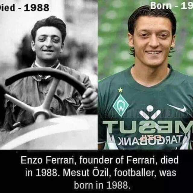 Agba Influencer on X: Enzo Ferrari (Racing Driver) 🇮🇹 Mesut Ozil  (Footballer) 🇩🇪  / X