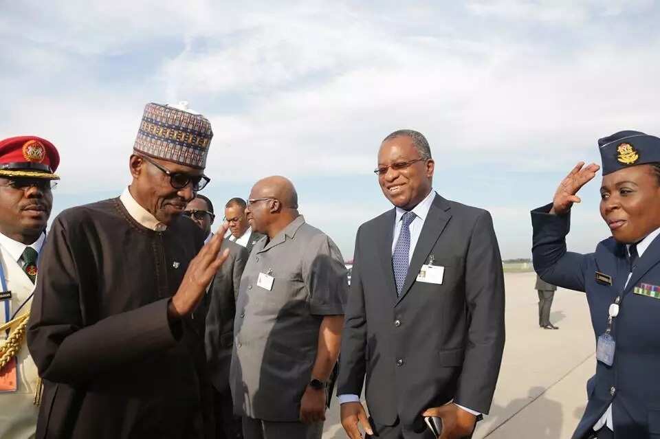 President Buhari jets to New York for medical appointment in London (photos)