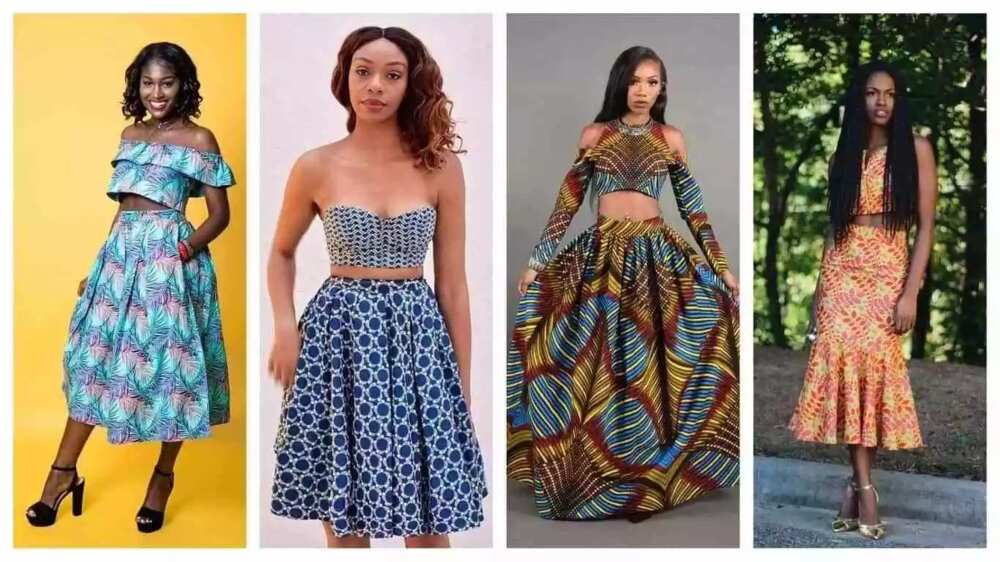 Crop top styles with Ankara 