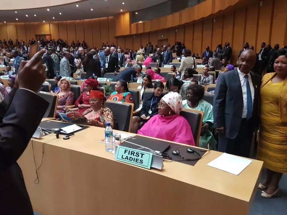 Hajiya Aisha Buhari tana wakiltan Najeriya a kasar Itopiya (Hotuna) Hajiya Aisha Buhari tana wakiltan Najeriya a kasar Itopiya (Hotuna)