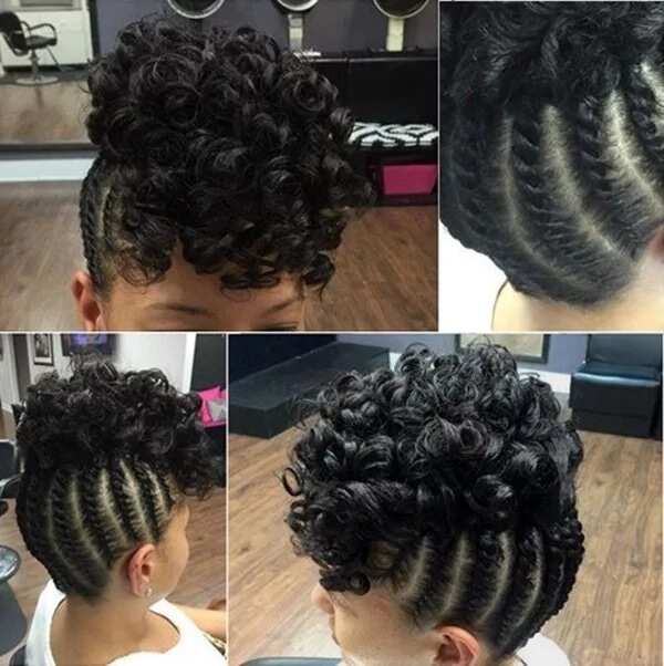 Braids with curls