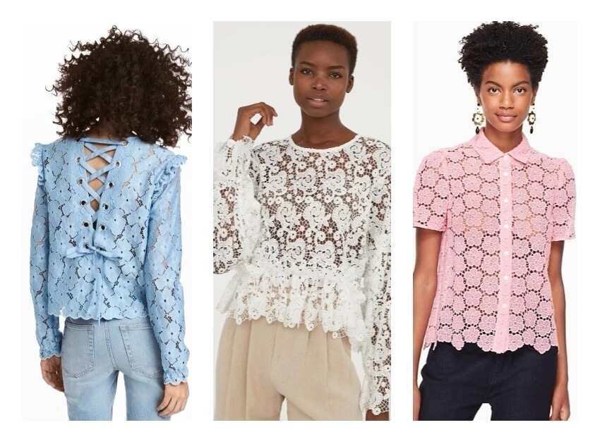 Latest Nigerian lace blouse styles 