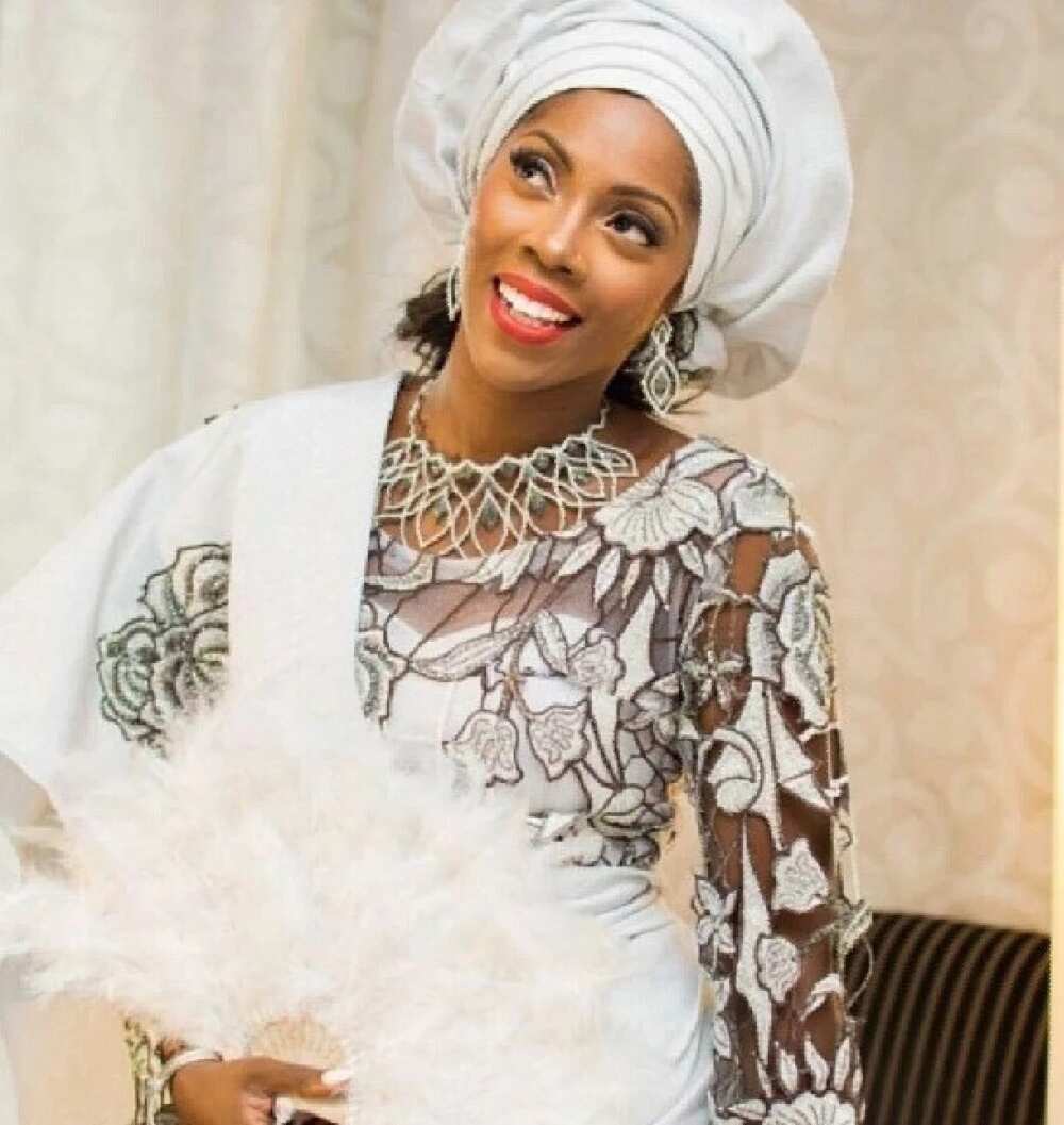 Aso Oke and ipele Tiwa Savage Aso Oke and ipele Tiwa Savage