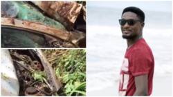 See the terrible car accident top Nollywood actor escaped on Independence Day (photos)