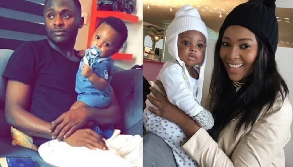 Ubi and Lilian with their son Jayden Ubi and Lilian with their son Jayden