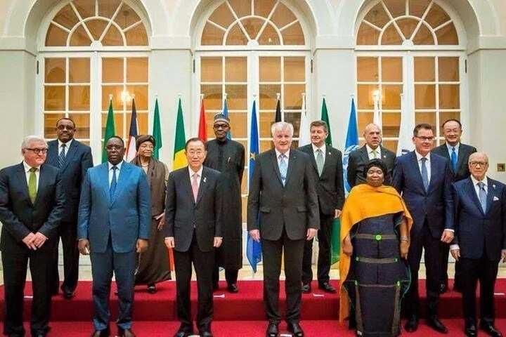 President Buhari Chats With UN Secretary, German Minister