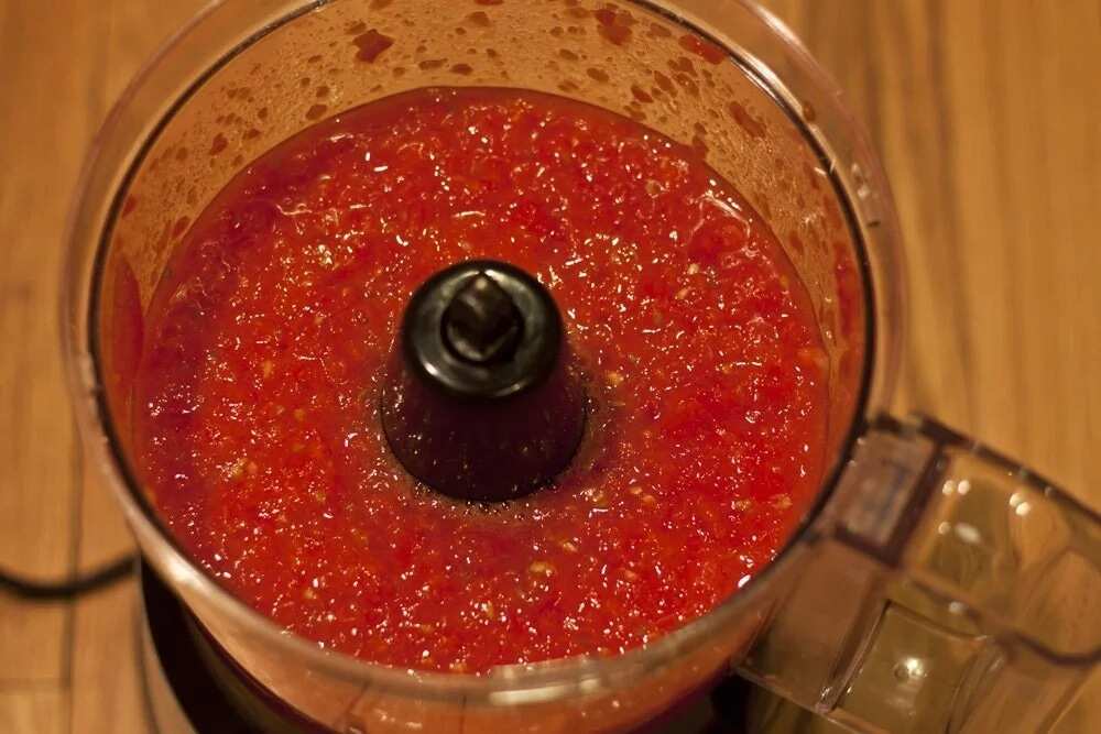 Blended tomatoes Blended tomatoes