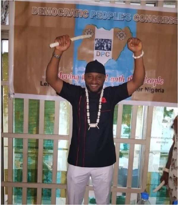 Nollywood actor Yul Edochie, picks Anambra governorship nomination form (photos)