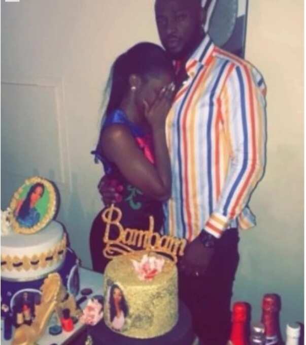 BBNaija: Teddy A throws surprise birthday party for BamBam (photo)