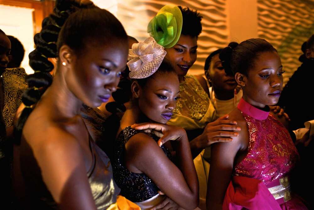 Models at the show Models at the show