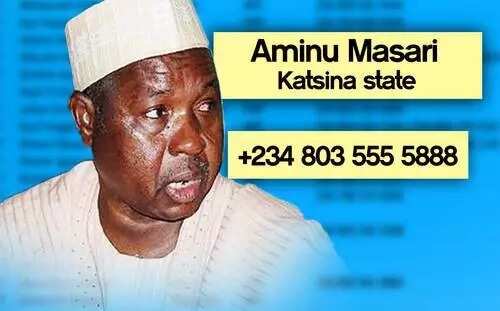 Phone numbers of serving governors in Nigeria published