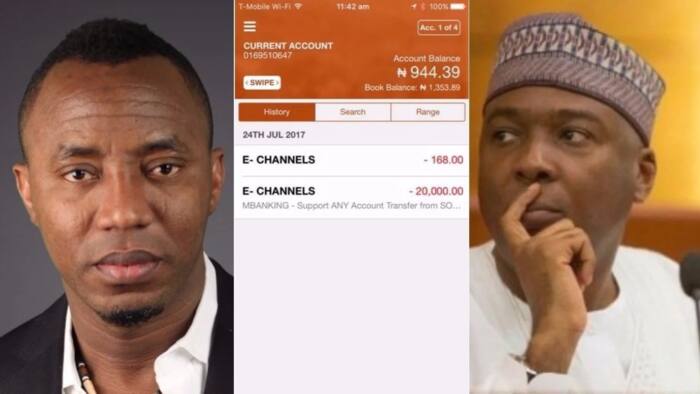 Sahara Reporters publisher Omoyele Sowore releases screenshots of his account details (photos)